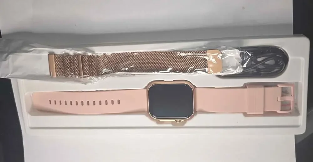Smart Watch Smartwatch Rose Gold with Pink Band New